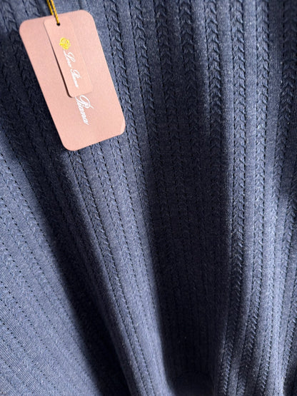 260511 New high-quality combed cotton yarn knitted polo shirt