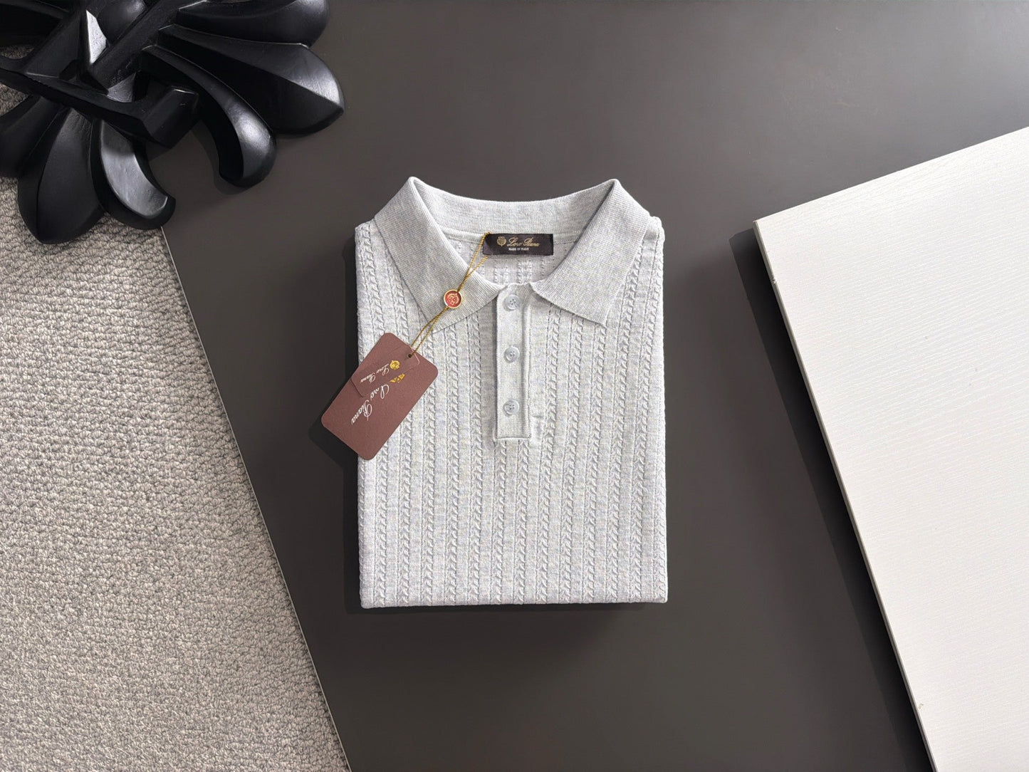 260511 New high-quality combed cotton yarn knitted polo shirt