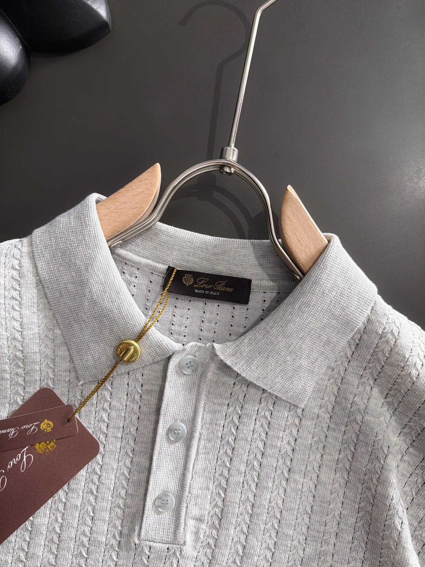 260511 New high-quality combed cotton yarn knitted polo shirt