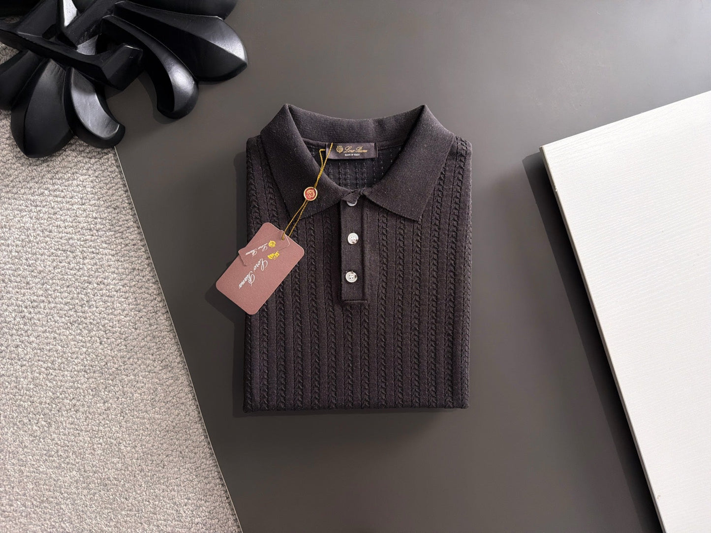 260511 New high-quality combed cotton yarn knitted polo shirt