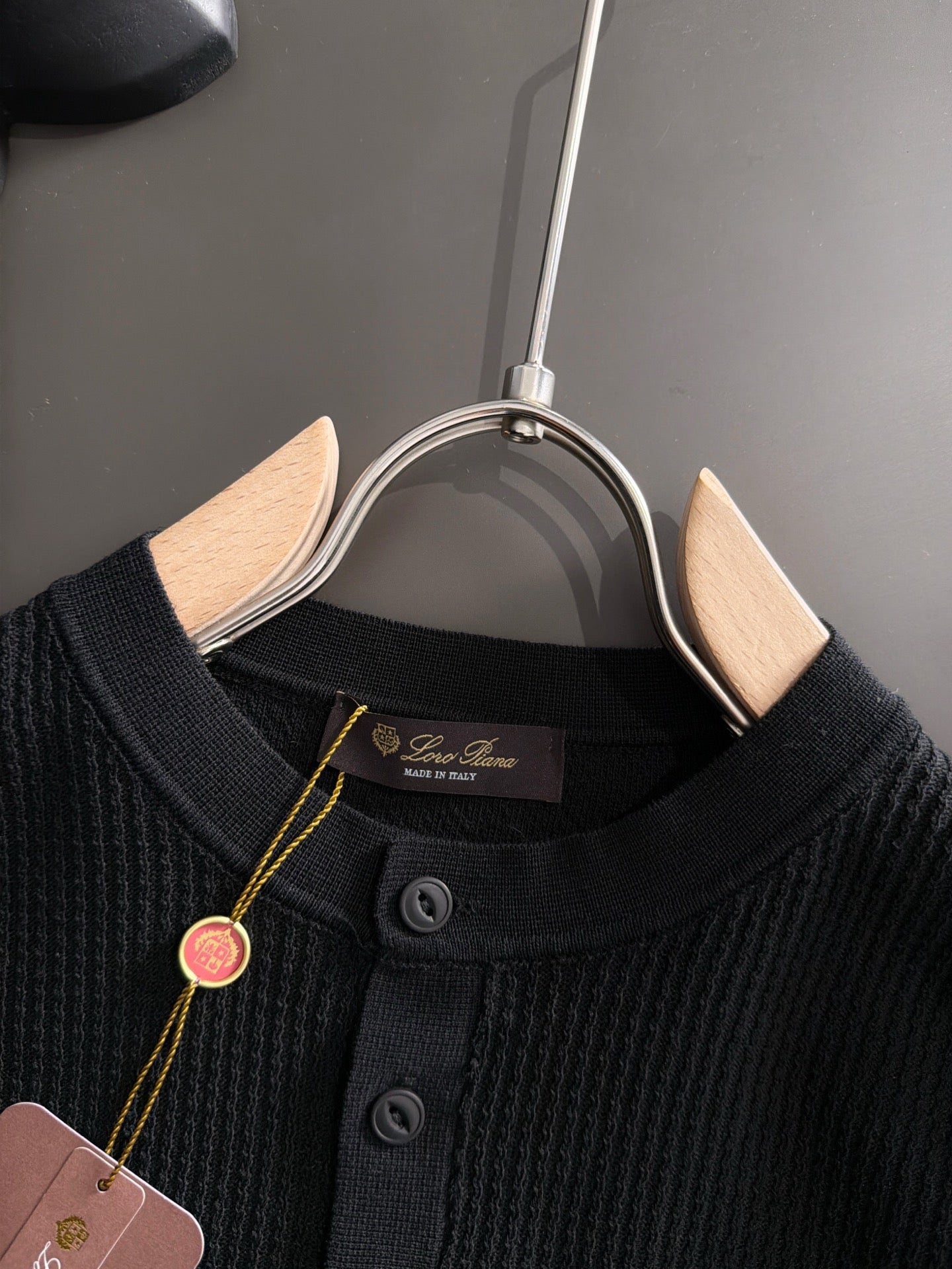 260511 New high-quality combed cotton yarn button-down knitted T-shirt
