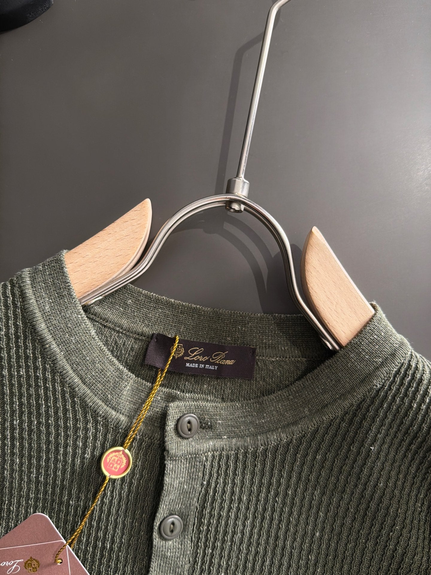 260511 New high-quality combed cotton yarn button-down knitted T-shirt