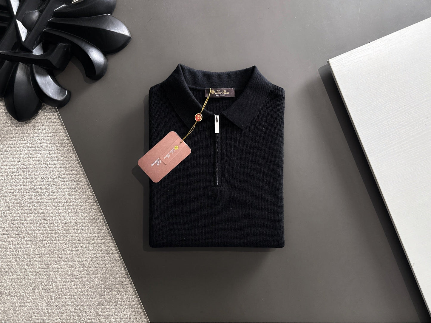 260511 New high-quality combed cotton yarn knitted polo shirt