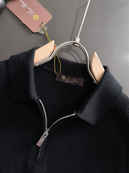 260511 New high-quality combed cotton yarn knitted polo shirt