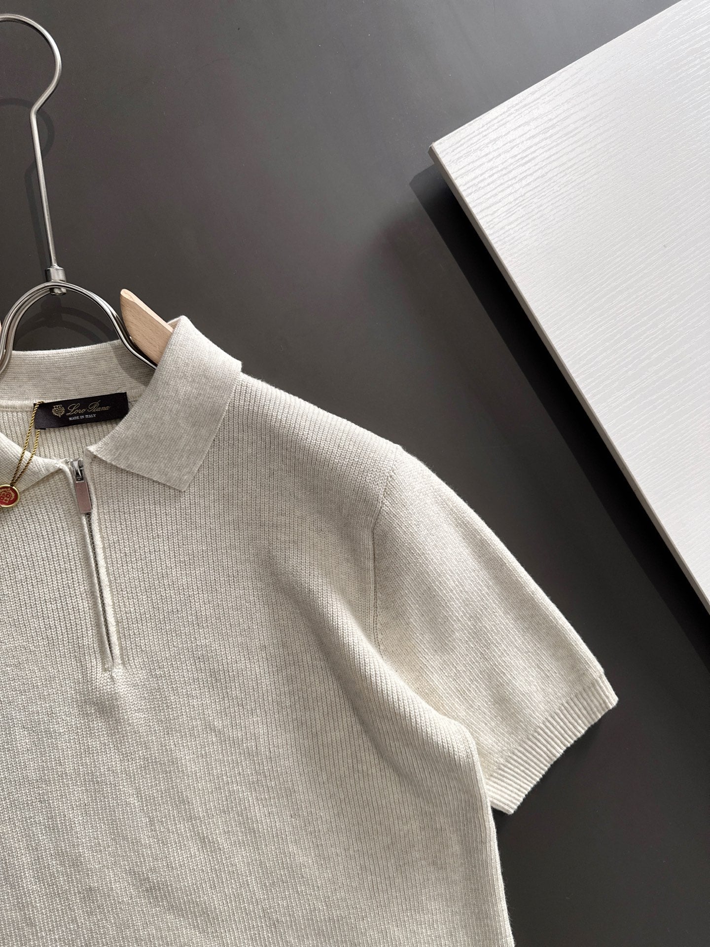 260511 New high-quality combed cotton yarn knitted polo shirt