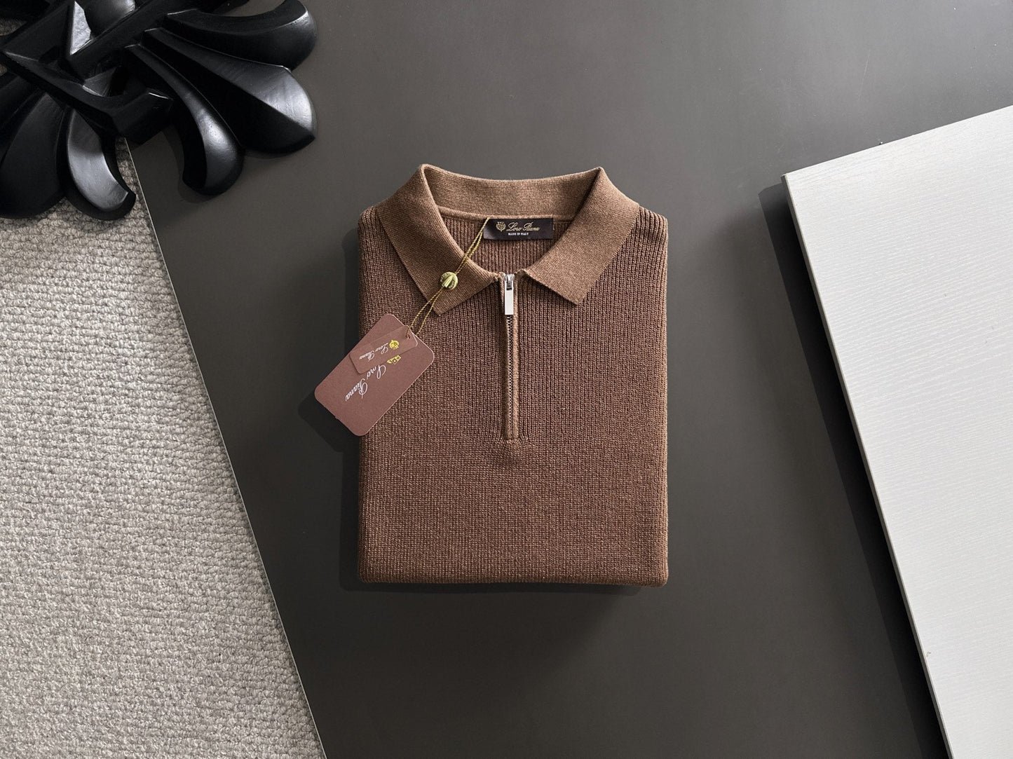 260511 New high-quality combed cotton yarn knitted polo shirt