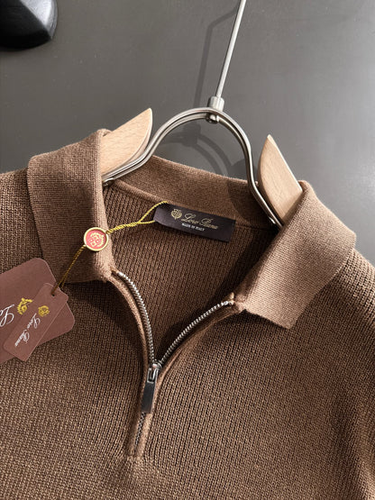 260511 New high-quality combed cotton yarn knitted polo shirt