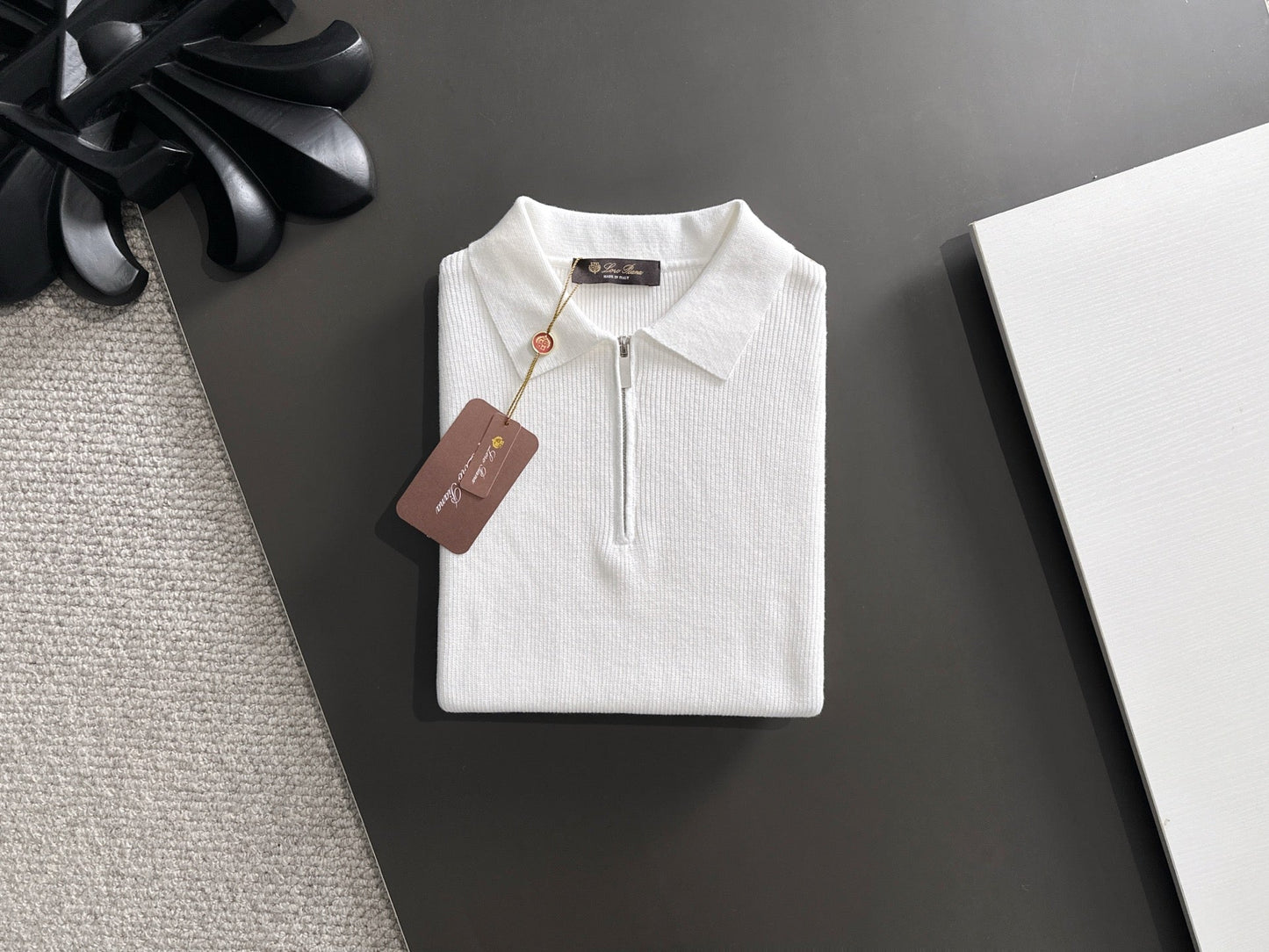 260511 New high-quality combed cotton yarn knitted polo shirt