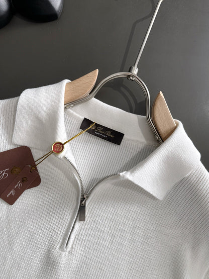 260511 New high-quality combed cotton yarn knitted polo shirt