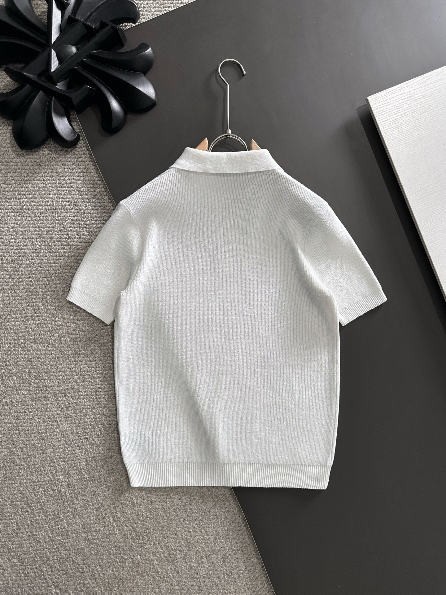 260511 New high-quality combed cotton yarn knitted polo shirt