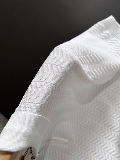 260511 New high-quality combed cotton yarn knitted polo shirt