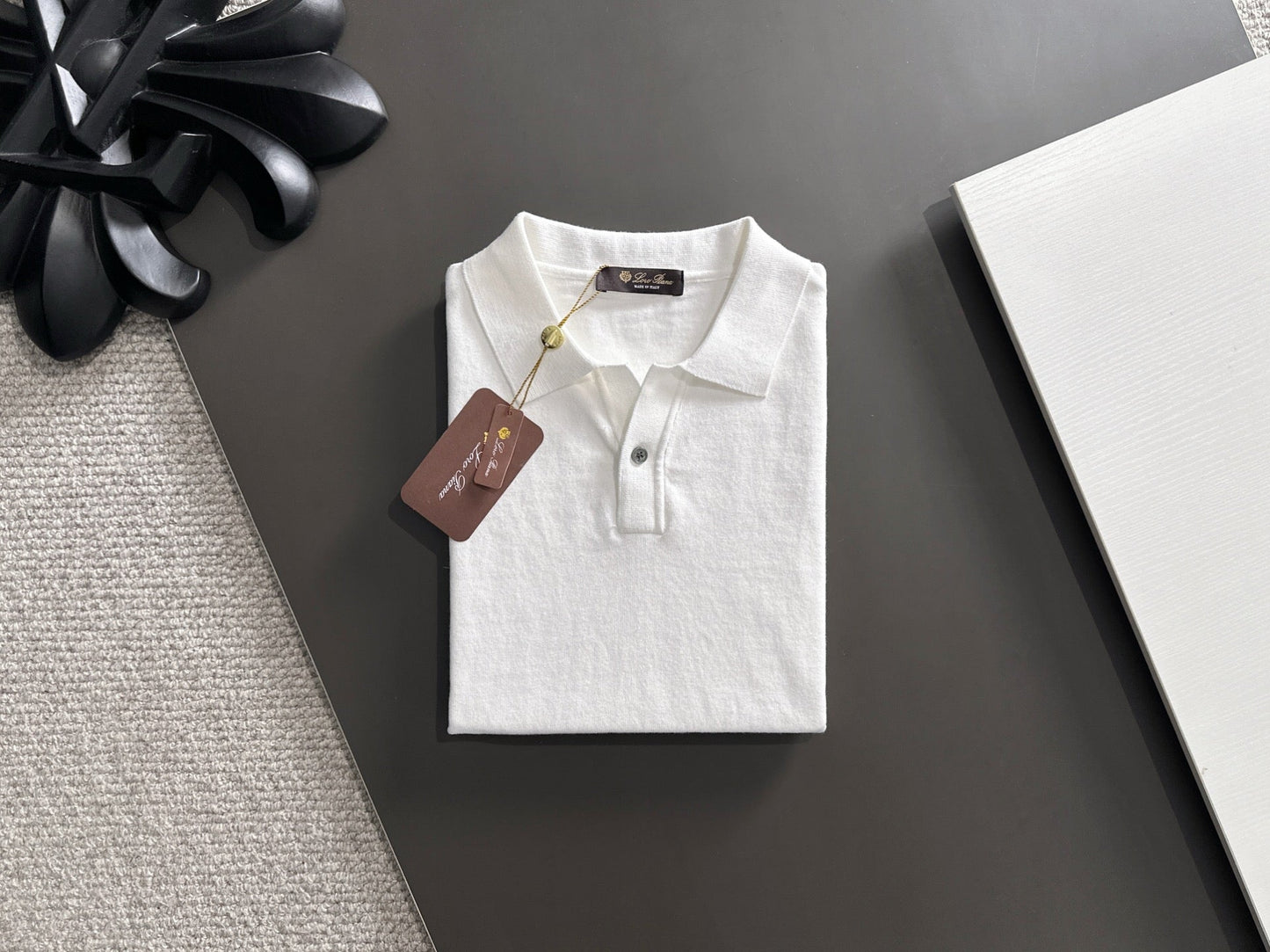 260511 New high-quality combed cotton yarn knitted polo shirt