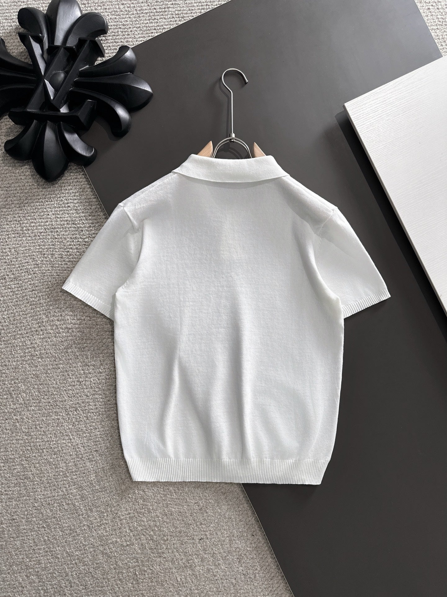 260511 New high-quality combed cotton yarn knitted polo shirt