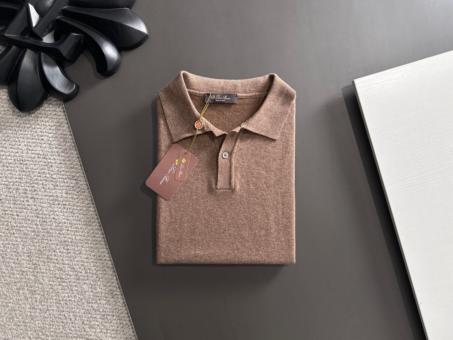 260511 New high-quality combed cotton yarn knitted polo shirt