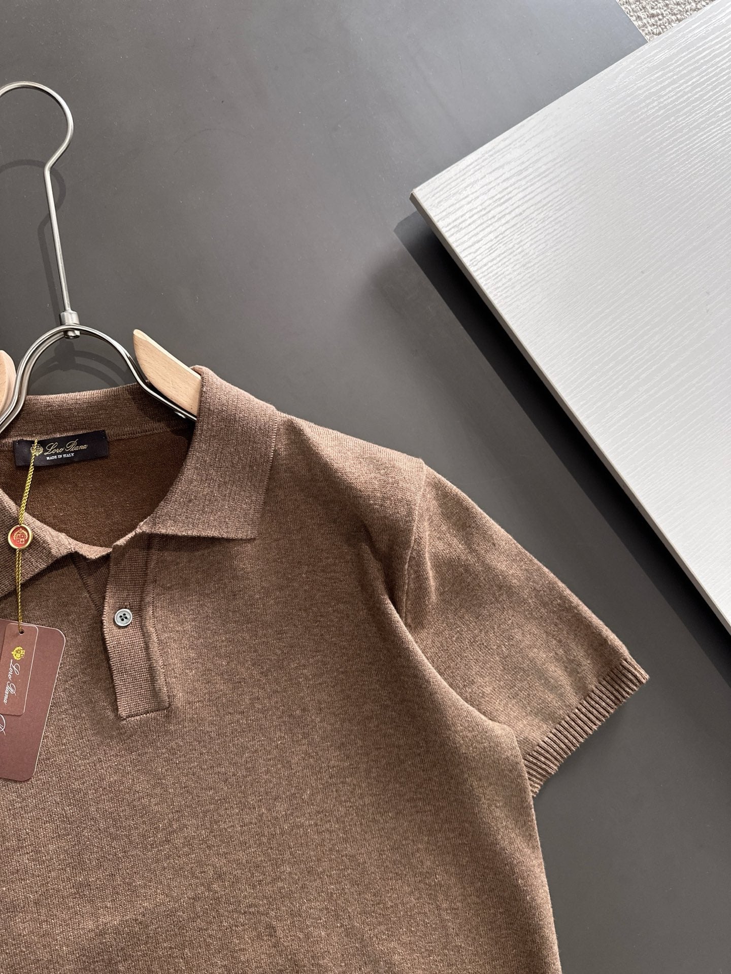 260511 New high-quality combed cotton yarn knitted polo shirt