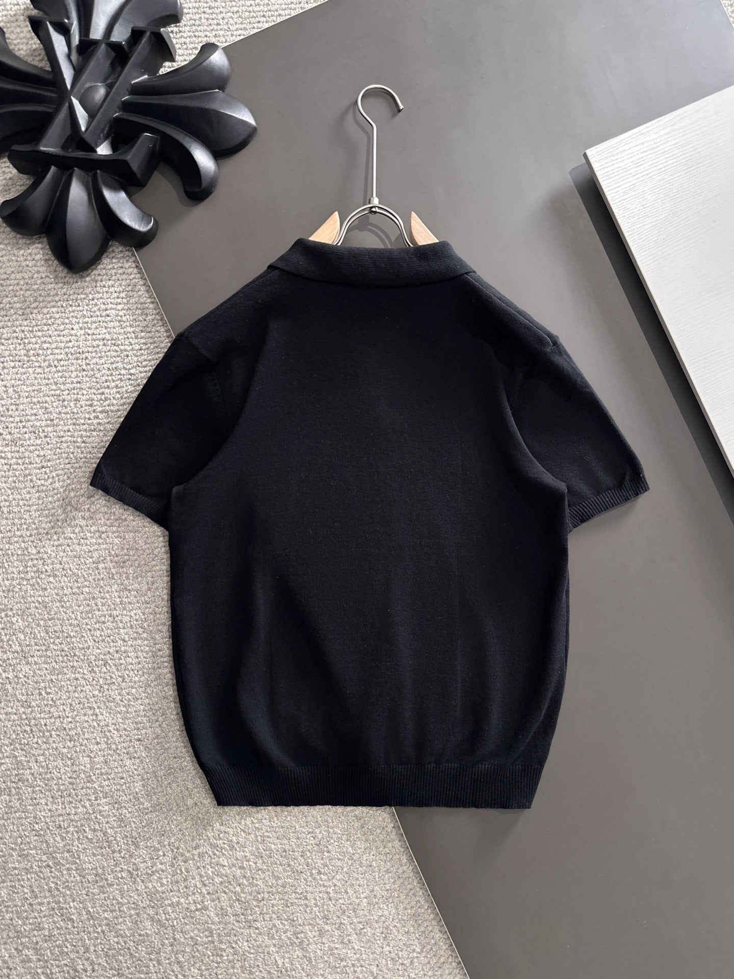 260511 New high-quality combed cotton yarn knitted polo shirt