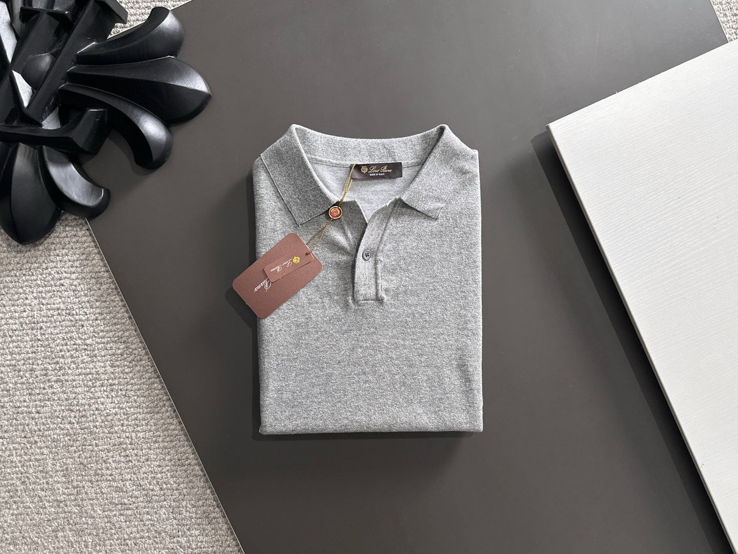 260511 New high-quality combed cotton yarn knitted polo shirt
