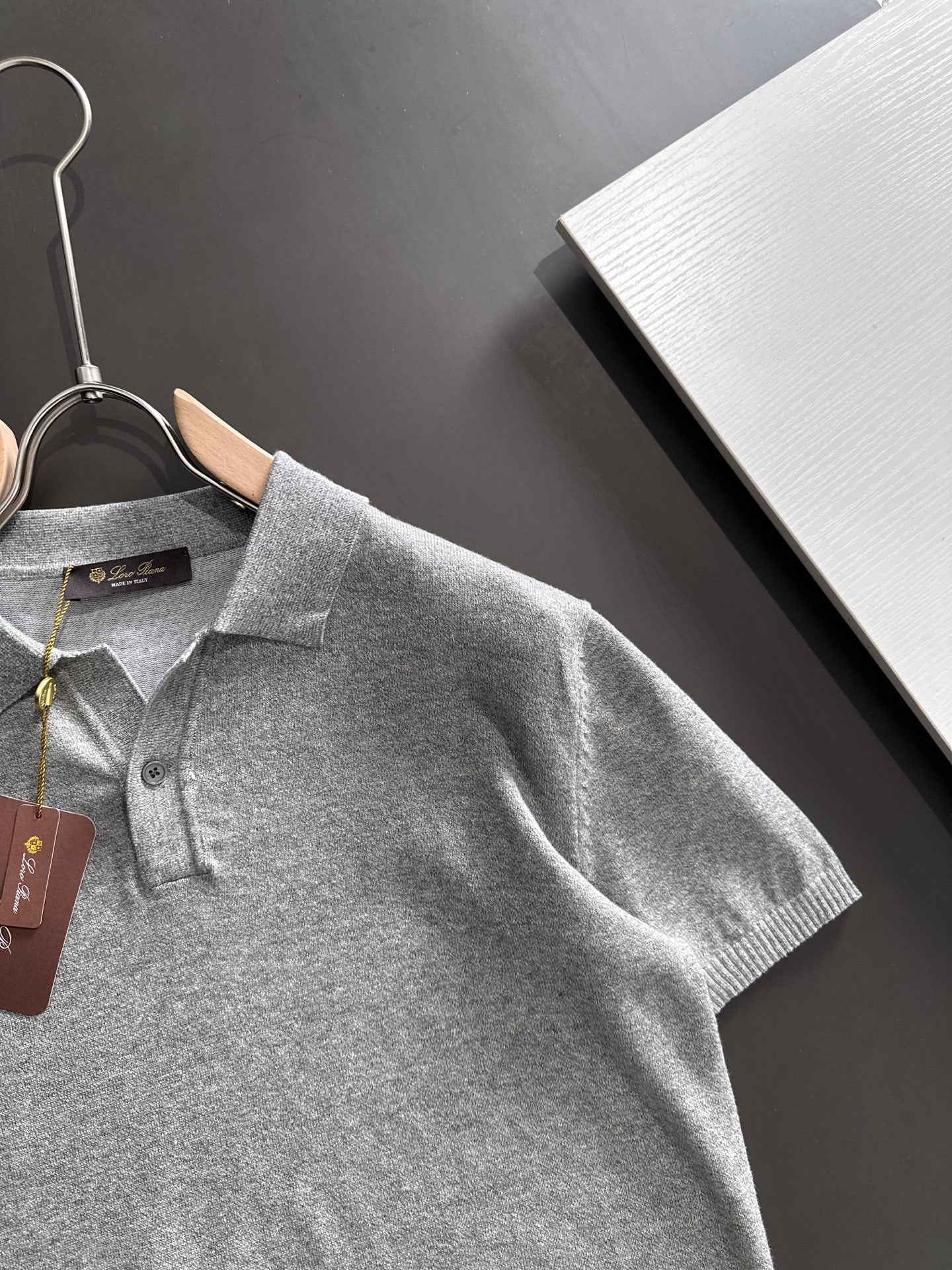 260511 New high-quality combed cotton yarn knitted polo shirt