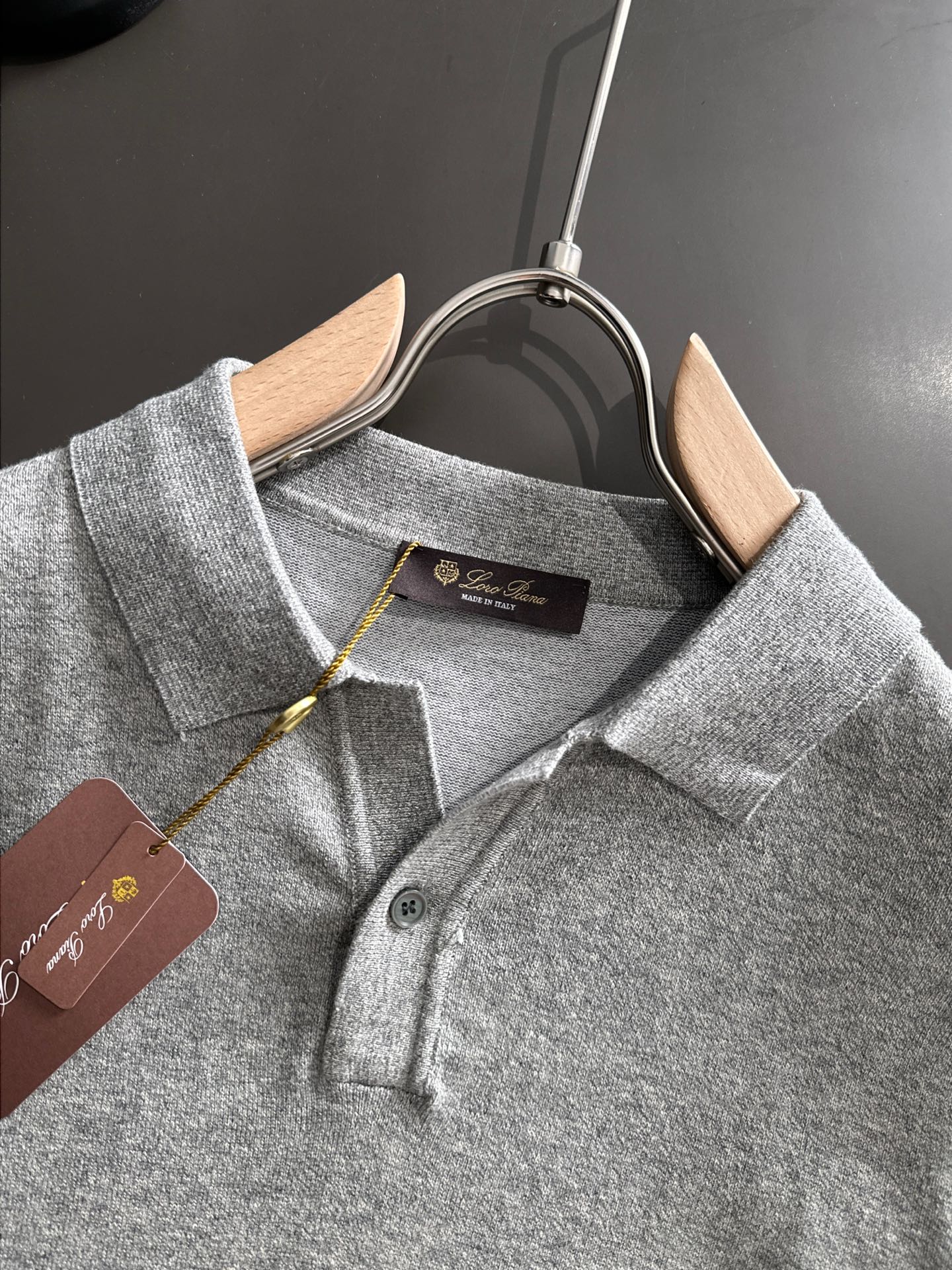 260511 New high-quality combed cotton yarn knitted polo shirt