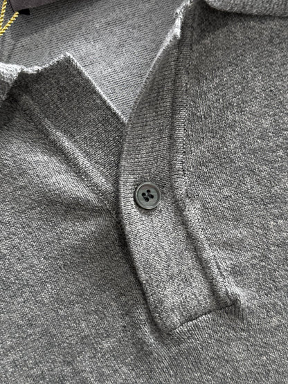 260511 New high-quality combed cotton yarn knitted polo shirt