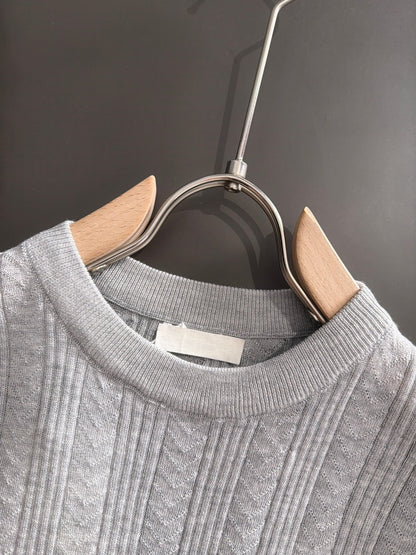 260511 New high-quality combed cotton yarn knitted T-shirt