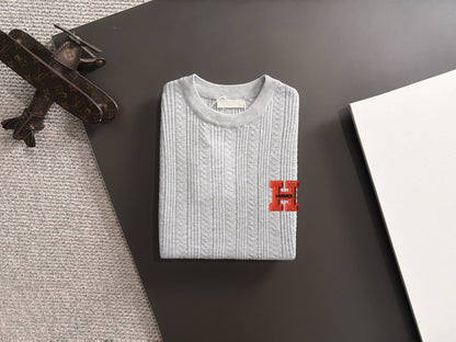 260511 New high-quality combed cotton yarn knitted T-shirt