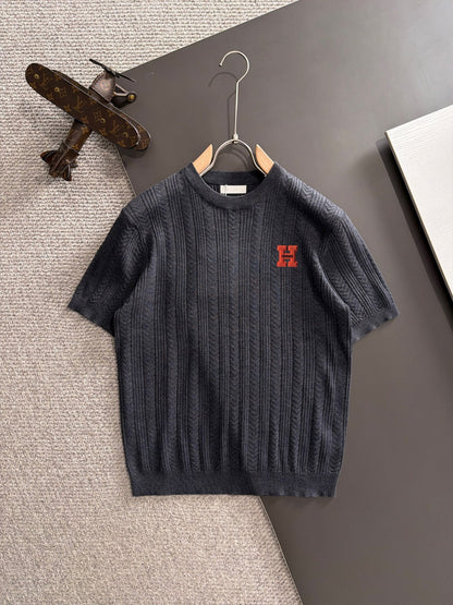 260511 New high-quality combed cotton yarn knitted T-shirt