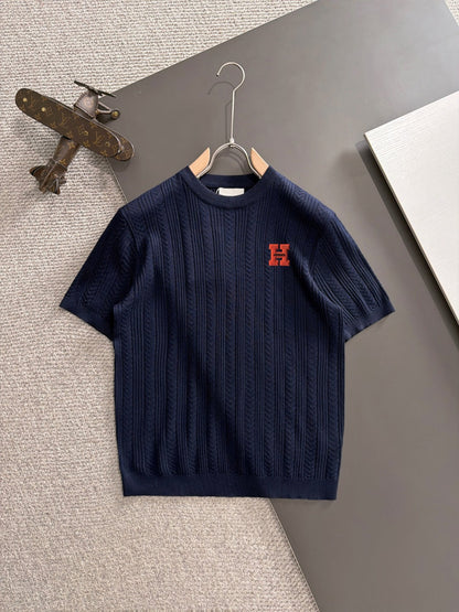 260511 New high-quality combed cotton yarn knitted T-shirt