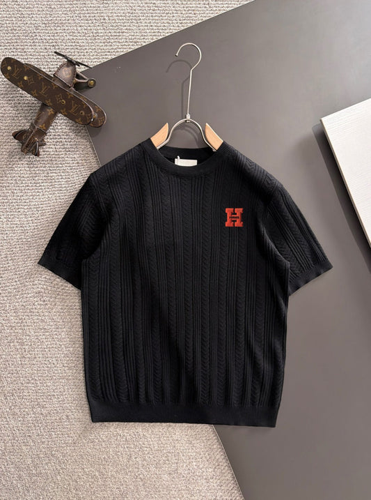 260511 New high-quality combed cotton yarn knitted T-shirt
