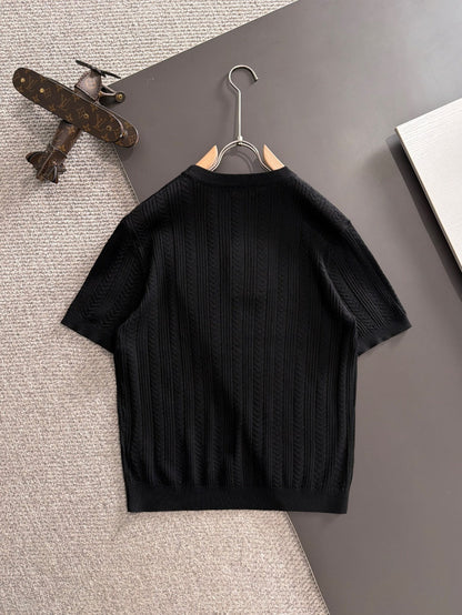 260511 New high-quality combed cotton yarn knitted T-shirt