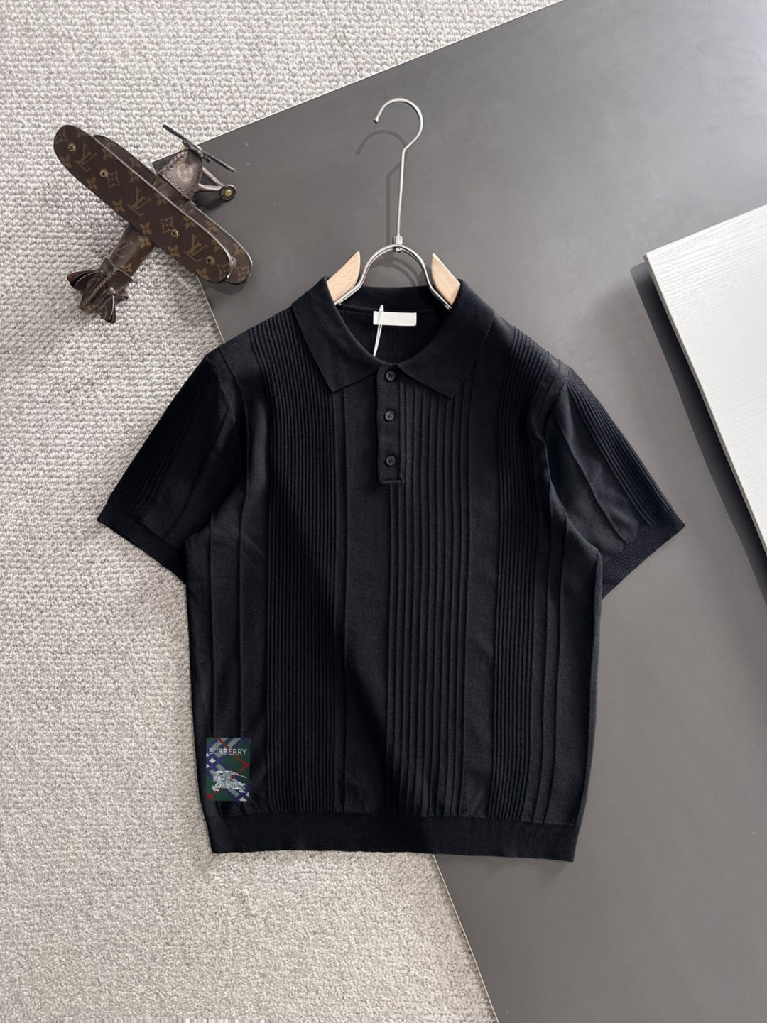 260511 New high-quality combed cotton yarn knitted polo shirt