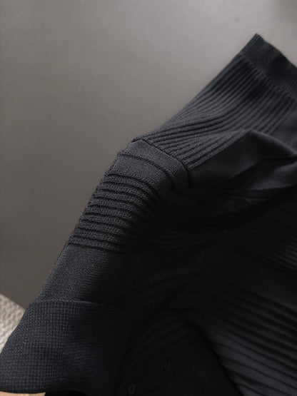 260511 New high-quality combed cotton yarn knitted polo shirt