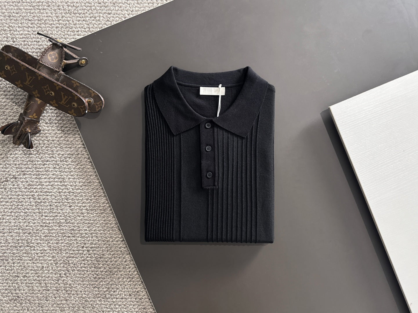 260511 New high-quality combed cotton yarn knitted polo shirt