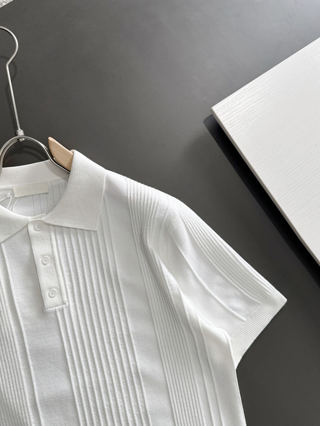 260511 New high-quality combed cotton yarn knitted polo shirt