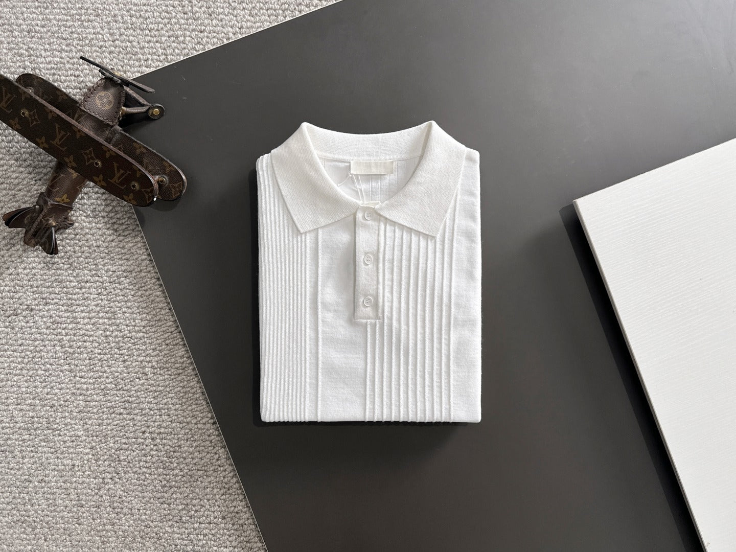 260511 New high-quality combed cotton yarn knitted polo shirt