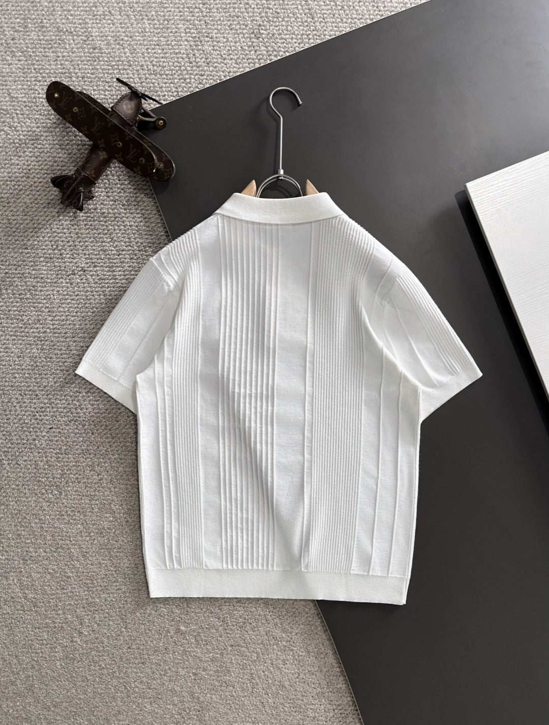 260511 New high-quality combed cotton yarn knitted polo shirt