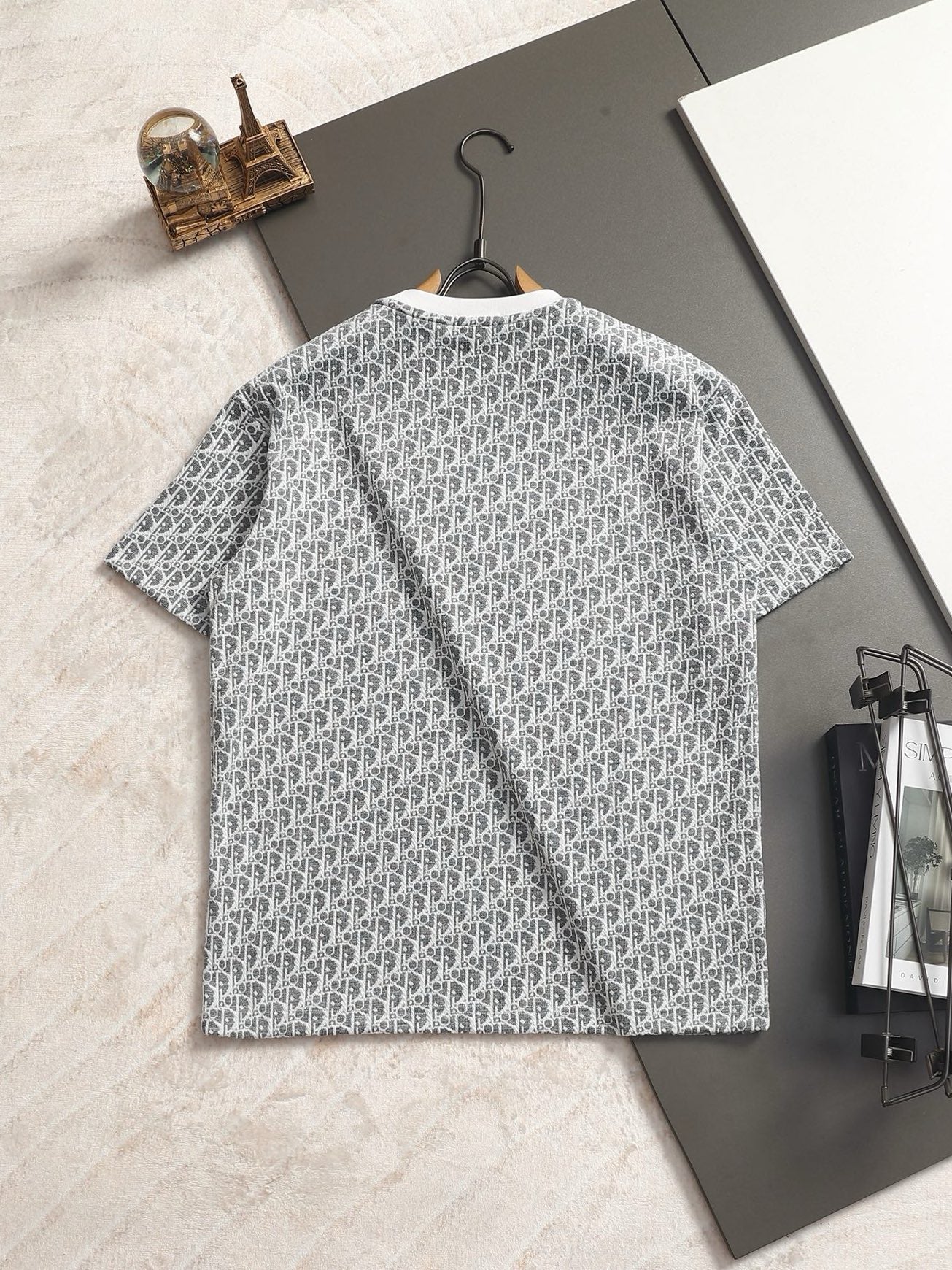 260511 New high-quality printed-letter jacquard towel T-shirt