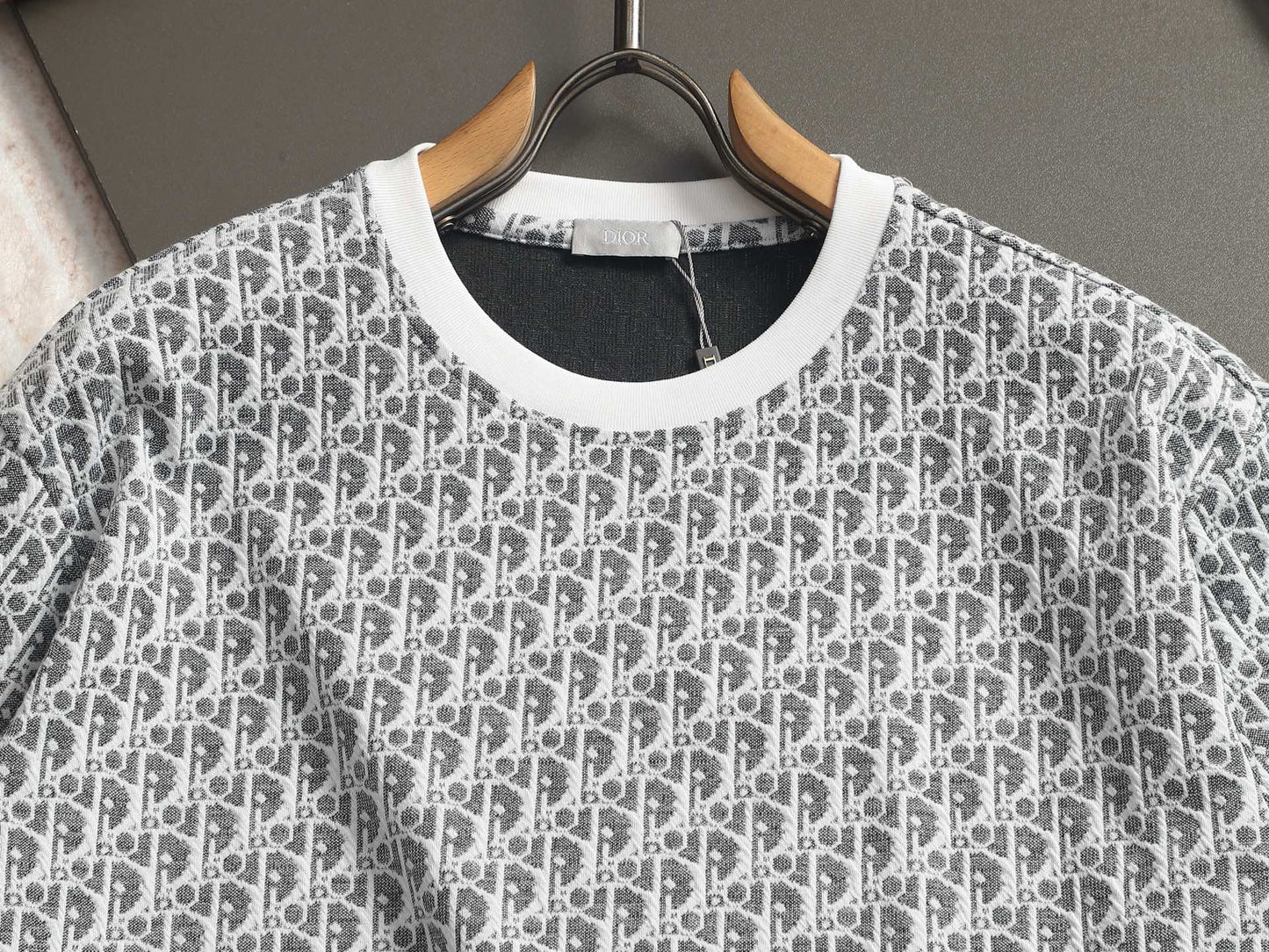 260511 New high-quality printed-letter jacquard towel T-shirt