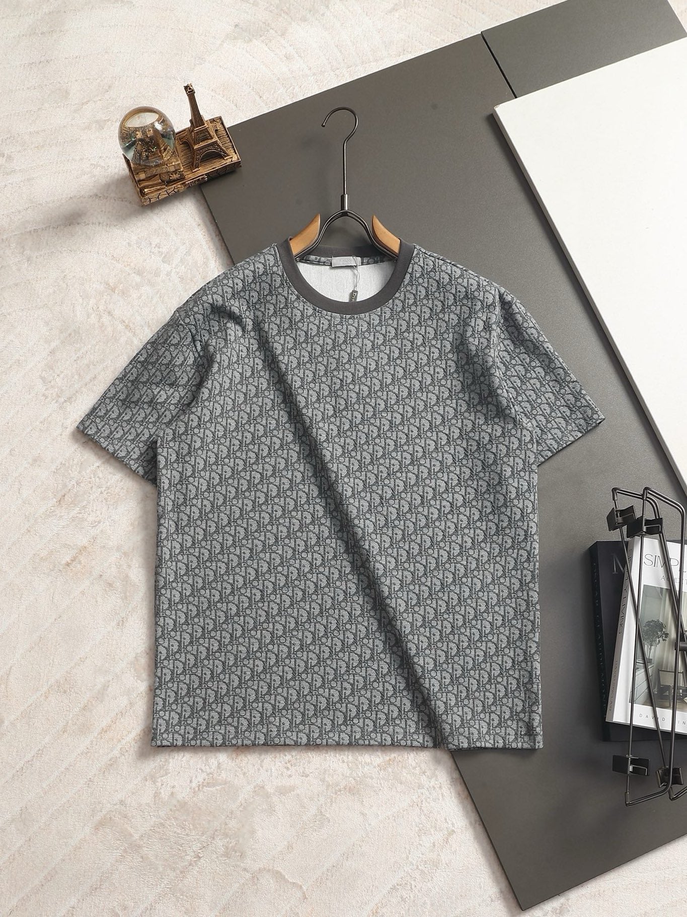 260511 New high-quality printed-letter jacquard towel T-shirt