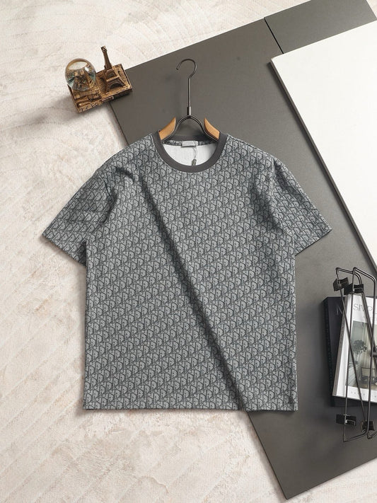 260511 New high-quality printed-letter jacquard towel T-shirt