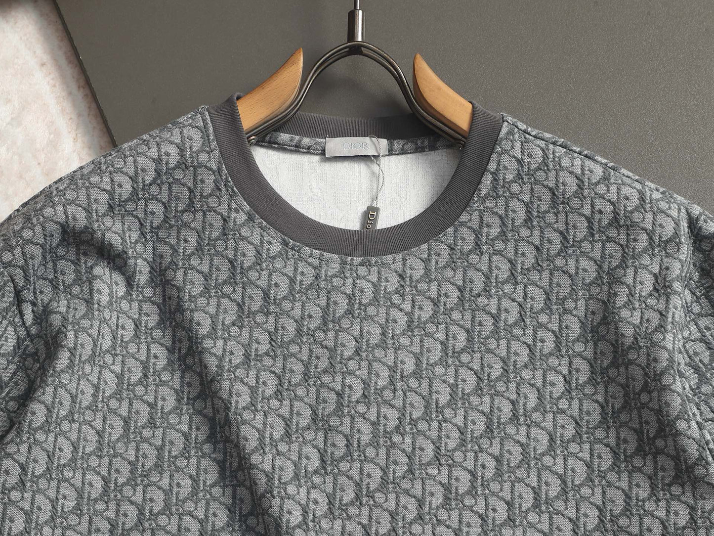 260511 New high-quality printed-letter jacquard towel T-shirt
