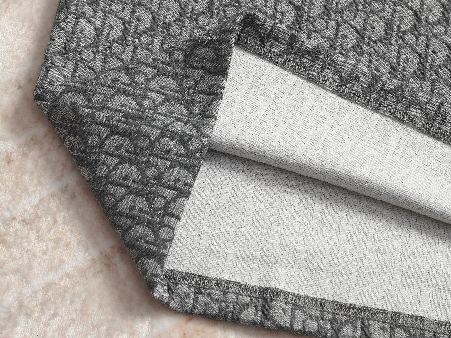 260511 New high-quality printed-letter jacquard towel T-shirt