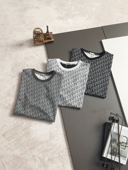 260511 New high-quality printed-letter jacquard towel T-shirt