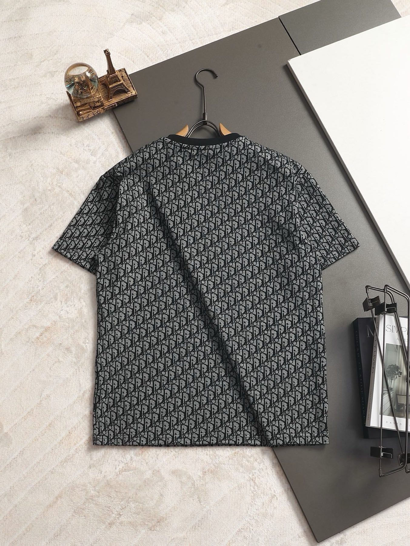 260511 New high-quality printed-letter jacquard towel T-shirt