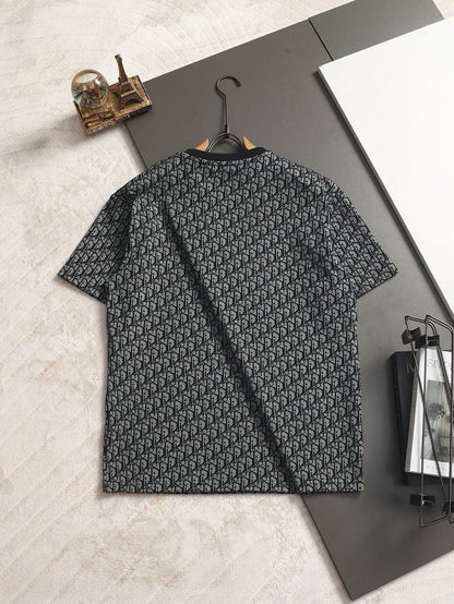 260511 New high-quality printed-letter jacquard towel T-shirt