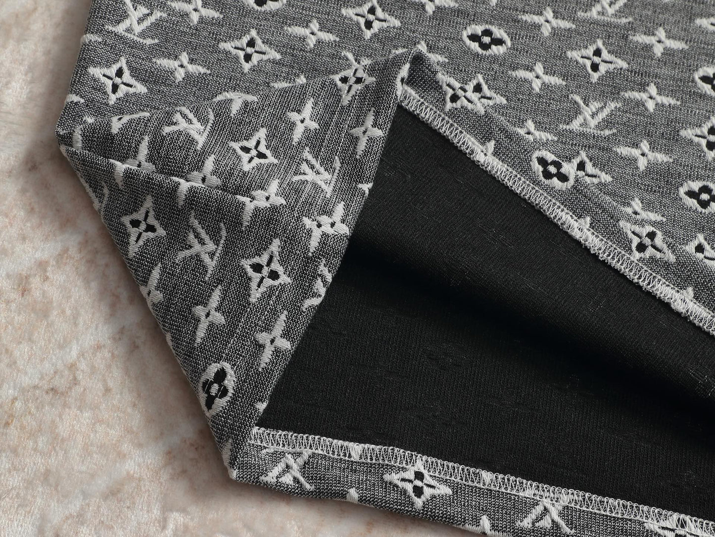 260511 New high-quality printed-letter jacquard towel T-shirt