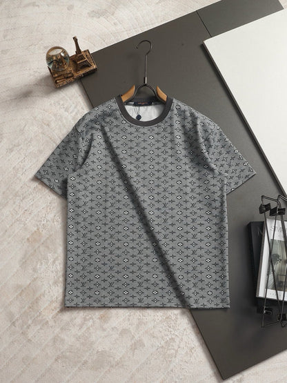 260511 New high-quality printed-letter jacquard towel T-shirt