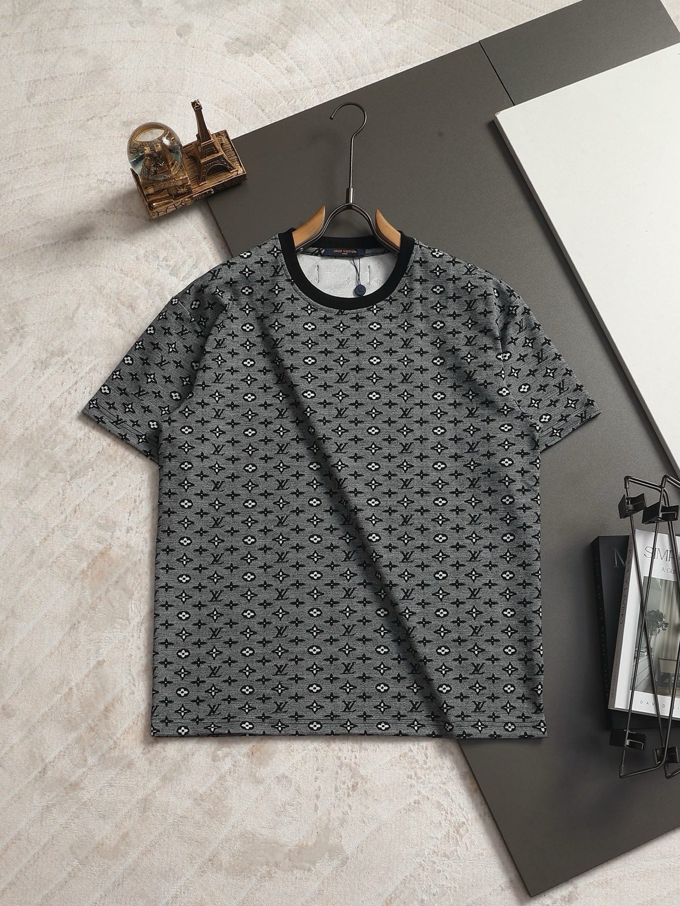 260511 New high-quality printed-letter jacquard towel T-shirt