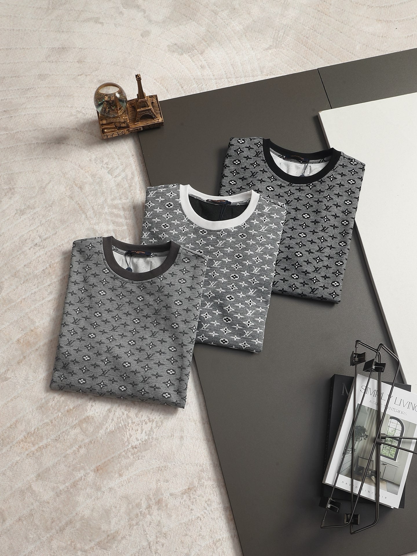 260511 New high-quality printed-letter jacquard towel T-shirt