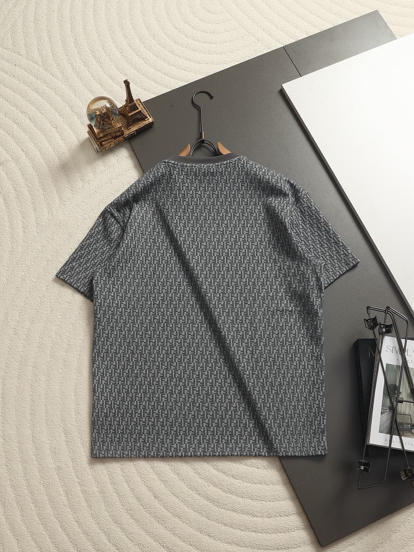 260511 New high-quality printed-letter jacquard towel T-shirt
